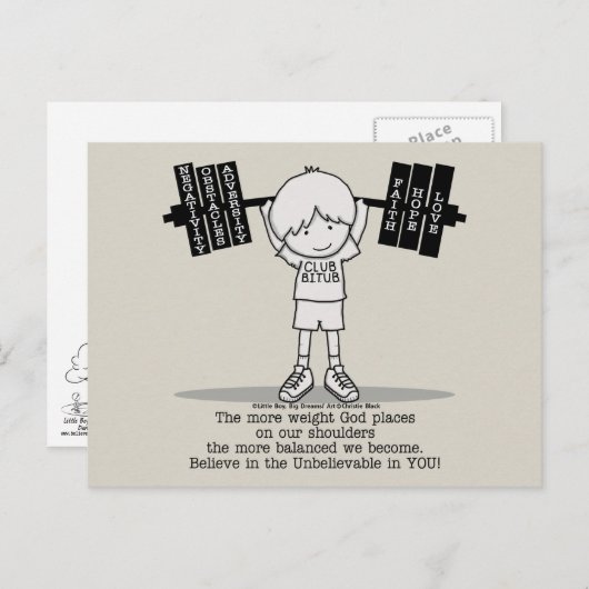 クラブBITB – よりバランスの取れた ポストカード (正面/裏面)