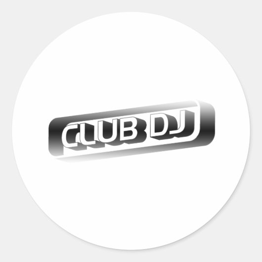 クラブDJ ラウンドシール (正面)