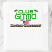 クラブGitmo：年間を通して水上に搭乗！ 長方形シール (バッグ)