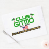 クラブGitmo：年間を通して水上に搭乗！ 長方形シール (封筒)