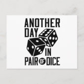 クラプスカジノペアの別の日のサイコロ ポストカード (正面)