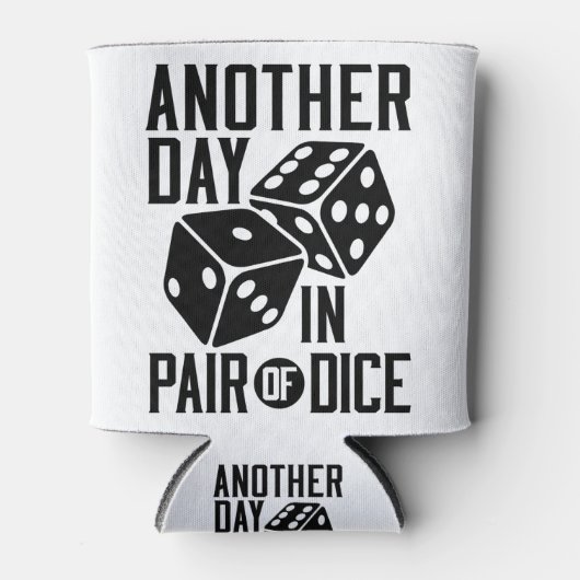 クラプスカジノペアの別の日のサイコロ 缶クーラー (正面)