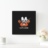 クラプタスティックかわいこちゃん。 スクエア壁時計 (ホーム)