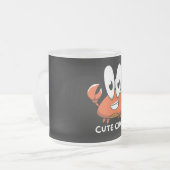 クラプタスティックかわいこちゃん。 フロストグラスマグカップ (正面左)