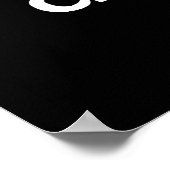 クラベジおもしろいキャベツカニパンプンダークBG ポスター (角)