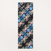 クラベリンの花模様パーソナライズされた ヨガマット (正面)