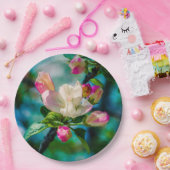 クラボンの花と芽 ペーパープレート (パーティー)