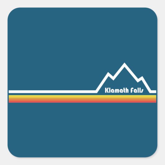 クラマス滝オレゴン スクエアシール (正面)