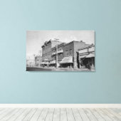 クラマス滝、またはビューのメイン通り キャンバスプリント (インサイチュ (ウッドフロア))