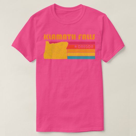 クラマス秋オレゴンヴィンテージ動揺して土産 Tシャツ (デザイン正面)