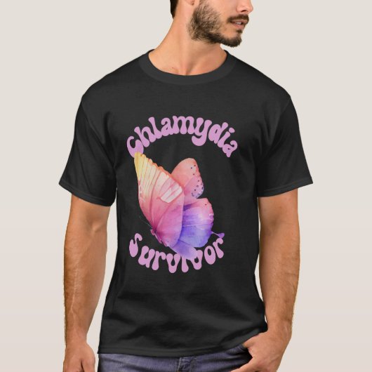 クラミディおもしろいア生存者グラフィックミーム Tシャツ (正面)