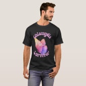 クラミディおもしろいア生存者グラフィックミーム Tシャツ (正面フル)