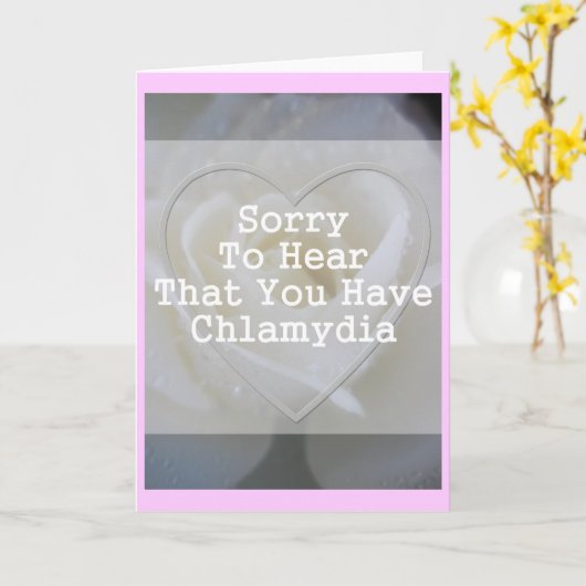 クラミディアのカードを持っていると聞いてごめんなさい カード (黄色い花)