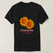 クラミディアは花ではない Tシャツ (デザイン正面)