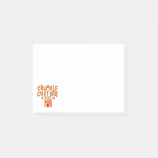 クラムオートクチュールジンジャーブレッドかわいいクッキーデザイン ポストイット (正面)