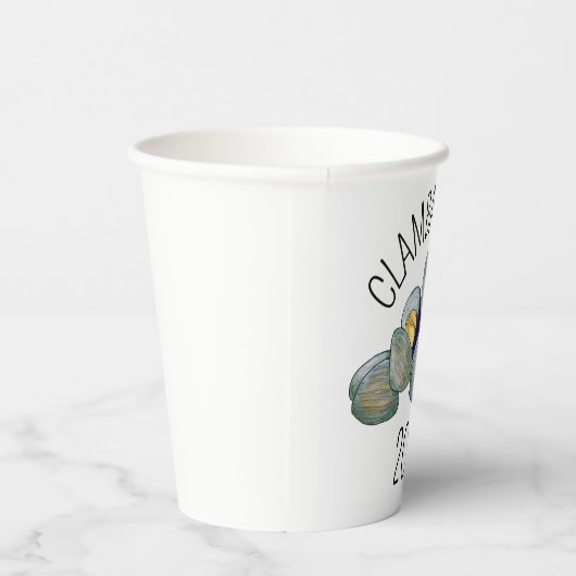 クラムクランベイクロードアイランドニューイングランドのシーフード 紙コップ (右)