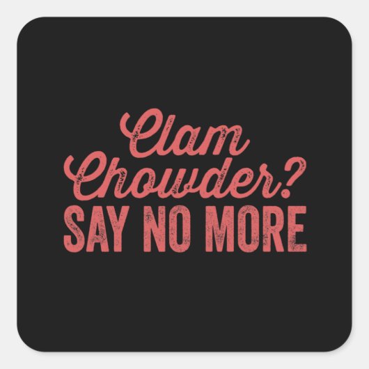 クラムチャウダー スクエアシール (正面)