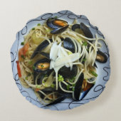 クラムパスタ装飾用クッション ラウンドクッション (裏面)