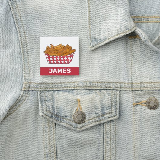 クラムフライ魚介類フードトラックカーニバルフェア 名札 (インサイチュ)