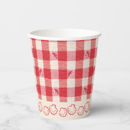 クラムベークカジュアルシーフードクックアウトディナーギンガム 紙コップ