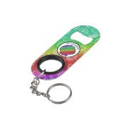 クラムベークレインボークラム貝パターン キーホルダー栓抜き (裏面アングル)