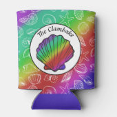 クラムベークレインボークラム貝パターン 缶クーラー (裏面)