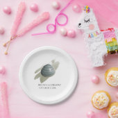 クラム水彩画結婚線 ペーパープレート (パーティー)