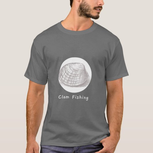 クラム魚釣り Tシャツ (正面)