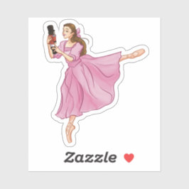 クララとナツクラッカーバレリーナバレエステッカー シール