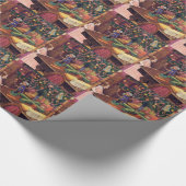 クララとナツクラッカーヴィンテージクリスマス ラッピングペーパー (角)