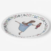 クララと彼女のくるみ割りクリスマスクリスマスパーティー ペーパープレート (アングル)