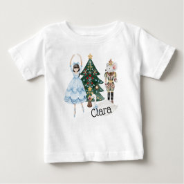 クララのくるみ割りクリスマスTシャツ ベビーTシャツ