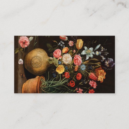 クララの覗き手による土器の花 名刺 (正面)