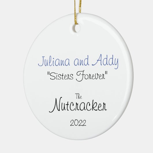 クララアンドパーティーガールカスタム セラミックオーナメント (左)