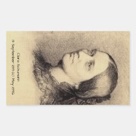 クララシューマン 長方形シール