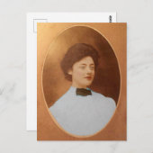 クララセージタラジョンソン1909ポートレートはがき ポストカード (正面/裏面)