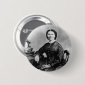 クララバートンポートレート~ヴィンテージ1866写真 缶バッジ (正面&裏面)