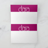 クララプラム誕生日カード カード (内部)