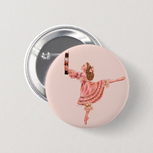 クララボタン 缶バッジ (正面&裏面)