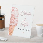 クララレトロアイスクリームカード+ギフトサイン 台座サイン (インサイチュ)