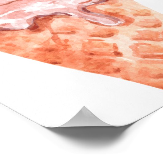 クララレトロアイスクリーム赤面ブライダルシャワーウェルカム ポスター (角)