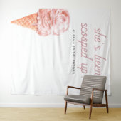 クララレトロスクープされたブライダルシャワーT タペストリー (インサイチュ(横))