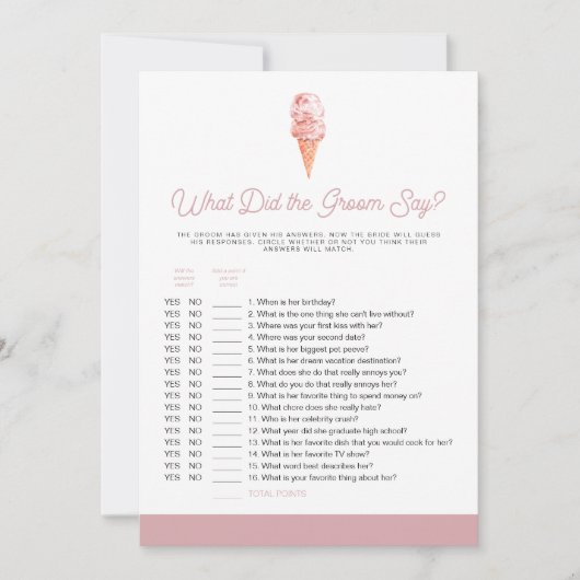 クララレトロ新郎は何を言ったブライダルゲームInv 招待状 (正面)