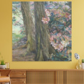 クララヴォルトマンロードデンドロンブッシュinガーデン キャンバスプリント (インサイチュ (リビング))