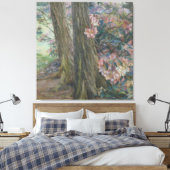 クララヴォルトマンロードデンドロンブッシュinガーデン キャンバスプリント (インサイチュ (寝室))