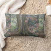 クララヴォルトマンロードデンドロンブッシュinガーデン ランバークッション (ブランケット)