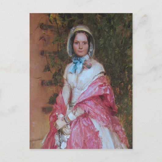 クララ・シュミットは詳細でデートする準備ができている ポストカード (正面)