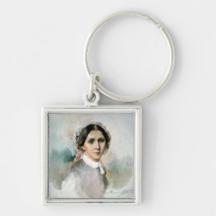 クララ・シューマン1853年のポートレート キーホルダー