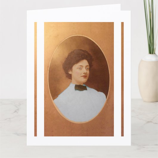 クララ・セージ・タラ・ジョンソン 1909年 ポートレート 美術品 カード (正面)