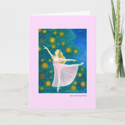 クララ バレエグリーティングカード シーズンカード (正面)